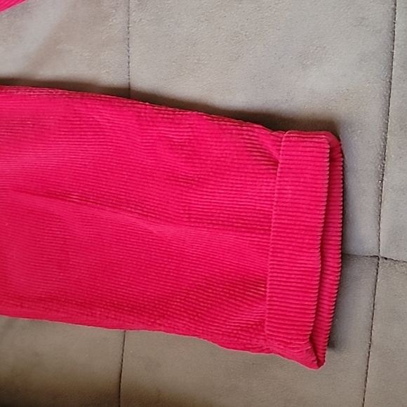 United Colors Of Benetton Vibrant Pink Corduroy Pants Size Large - Picture 3 of 9